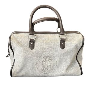 Juicy Couture Crystals JC Monogram logo Satchel Bag